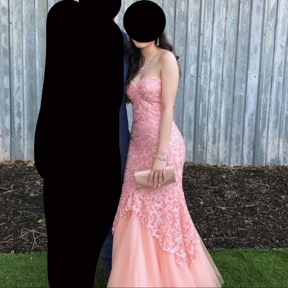 Pale Pink Mermaid Prom/Formal Dress